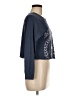 Modern Lux 100% Cotton Blue Long Sleeve Top Size M - photo 4
