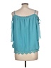 Iz Byer 100% Polyester Teal Sleeveless Blouse Size L - photo 2