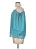 Iz Byer 100% Polyester Teal Sleeveless Blouse Size L - photo 5