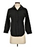 Assorted Brands Tweed Black 3/4 Sleeve Button-Down Shirt Size S (estimated) - photo 1