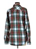 Lands' End 100% Cotton Plaid Teal Blue Long Sleeve Button-Down Shirt Size 6 (tall) - photo 2