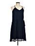 Collective Concepts 100% Polyester Animal Print Blue Casual Dress Size M - photo 1