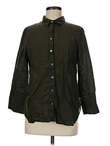 Chico's 3/4 Sleeve Button-Down Shirt (view 1)