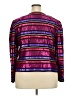 Maggy London 100% Polyester Stripes Purple Jacket Size 20 - photo 2