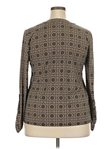 NY Collection Long Sleeve Blouse (view 2)