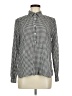 J.Crew Houndstooth Silver Long Sleeve Blouse Size 8 - photo 1