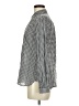 J.Crew Houndstooth Silver Long Sleeve Blouse Size 8 - photo 5