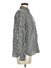 J.Crew Houndstooth Silver Long Sleeve Blouse Size 8 - photo 4
