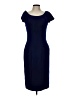 Vera Wang Solid Blue Cocktail Dress Size 10 - photo 1