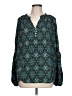 J.Jill 100% Rayon Teal Long Sleeve Blouse Size L - photo 1