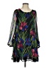 Plastic Island Floral Black Cocktail Dress Size S - photo 1