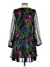 Plastic Island Floral Black Cocktail Dress Size S - photo 2