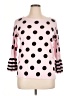 Red Polka Dots Pink Pullover Sweater Size XL - photo 1