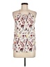 Collective Concepts 100% Polyester Floral Ivory Sleeveless Blouse Size M - photo 1