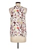 Collective Concepts 100% Polyester Floral Ivory Sleeveless Blouse Size M - photo 2