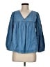 Madewell Blue 3/4 Sleeve Blouse Size M - photo 1