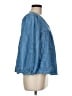 Madewell Blue 3/4 Sleeve Blouse Size M - photo 4