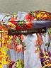 Hazel 100% Polyester Floral Blue 3/4 Sleeve Blouse Size XL - photo 7