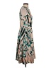 Hal Rubenstein Graphic Teal Cocktail Dress Size 4 - photo 4