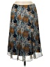 St. John Collection 100% Silk Print Blue Silk Skirt Size 8 - photo 1