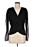 Express 100% Polyester Black Long Sleeve Blouse Size M - photo 1