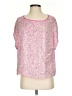 2b Rych 100% Silk Pink Short Sleeve Silk Top Size XS - photo 1