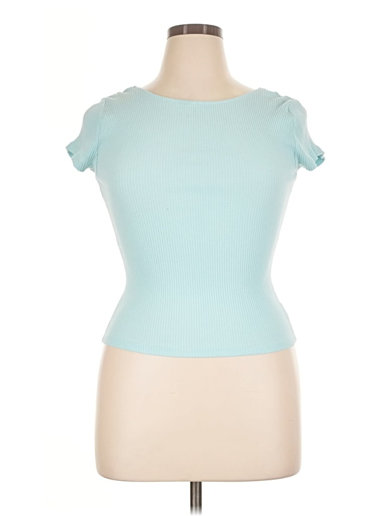 Pre-owned Cotton On Short Sleeve Turtleneck In Teal