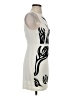 Ark & Co. 100% Polyester Graphic Ivory Cocktail Dress Size S - photo 4