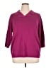 Kim Rogers 100% Cotton Purple Pullover Sweater Size 1X - photo 1
