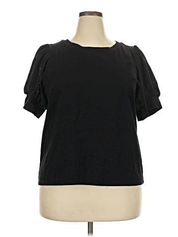 ELOQUII Short Sleeve Top (view 1)