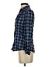 Express Plaid Blue Long Sleeve Button-Down Shirt Size XS - photo 5