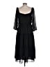 J.Crew 100% Polyester Black Casual Dress Size 10 - photo 2