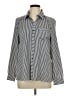 Sabie 100% Polyester Stripes Black Long Sleeve Blouse Size L - photo 1