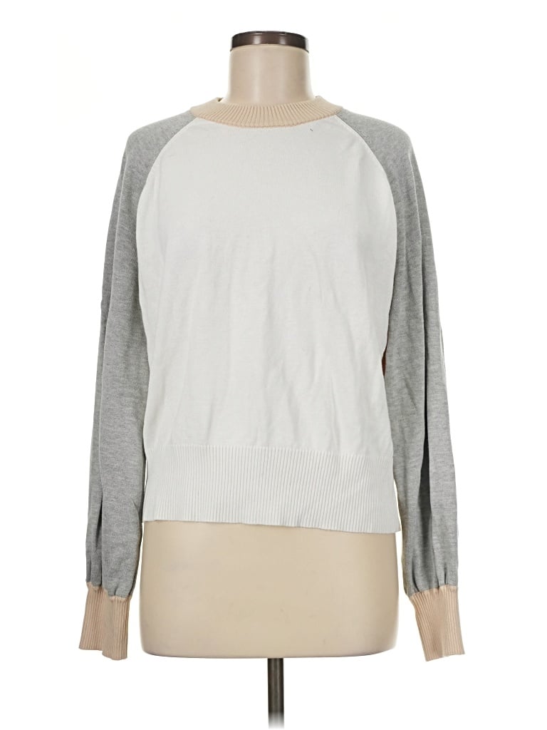 Pre-owned Monrow Sweatshirt In Silver