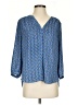 NYDJ 100% Polyester Blue 3/4 Sleeve Blouse Size S (petite) - photo 1