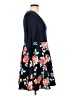 City Studio Floral Blue Casual Dress Size 13 - photo 4