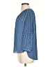 NYDJ 100% Polyester Blue 3/4 Sleeve Blouse Size S (petite) - photo 5