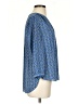 NYDJ 100% Polyester Blue 3/4 Sleeve Blouse Size S (petite) - photo 4