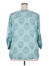 Torrid 100% Polyester Teal 3/4 Sleeve Blouse Size 2X Plus (2) - photo 2