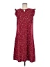 Shein Polka Dots Burgundy Casual Dress Size 6 - photo 1
