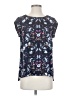 DR2 100% Polyester Blue Short Sleeve Blouse Size S (petite) - photo 1