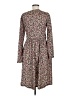 Unbranded Floral Brown Casual Dress Size M - photo 2