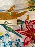 Elan 100% Rayon Floral White Long Sleeve Blouse Size M - photo 8