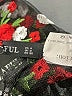 Zaful 100% Polyester Black Green 3/4 Sleeve Blouse Size 4 - photo 8