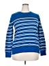 Liz Claiborne 100% Cotton Stripes Blue Pullover Sweater Size XXL - photo 1