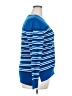 Liz Claiborne 100% Cotton Stripes Blue Pullover Sweater Size XXL - photo 4