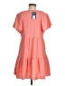 Universal Thread Solid Orange Casual Dress Size M - photo 2