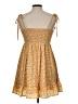 Cider 100% Polyester Paisley Yellow Casual Dress Size L - photo 2