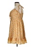 Cider 100% Polyester Paisley Yellow Casual Dress Size L - photo 5