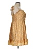 Cider 100% Polyester Paisley Yellow Casual Dress Size L - photo 4